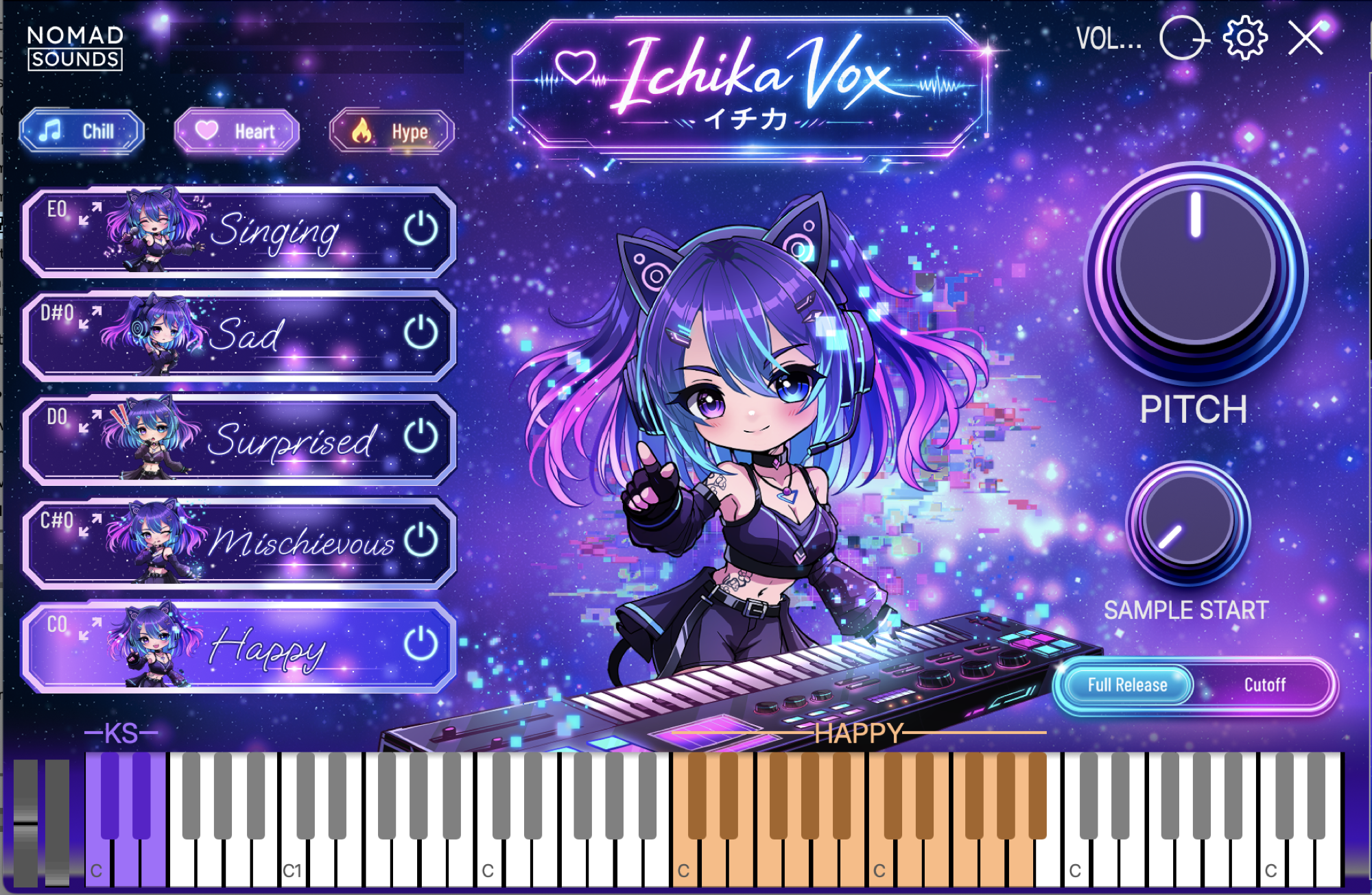 Ichika Vox interface inside KeyEngine